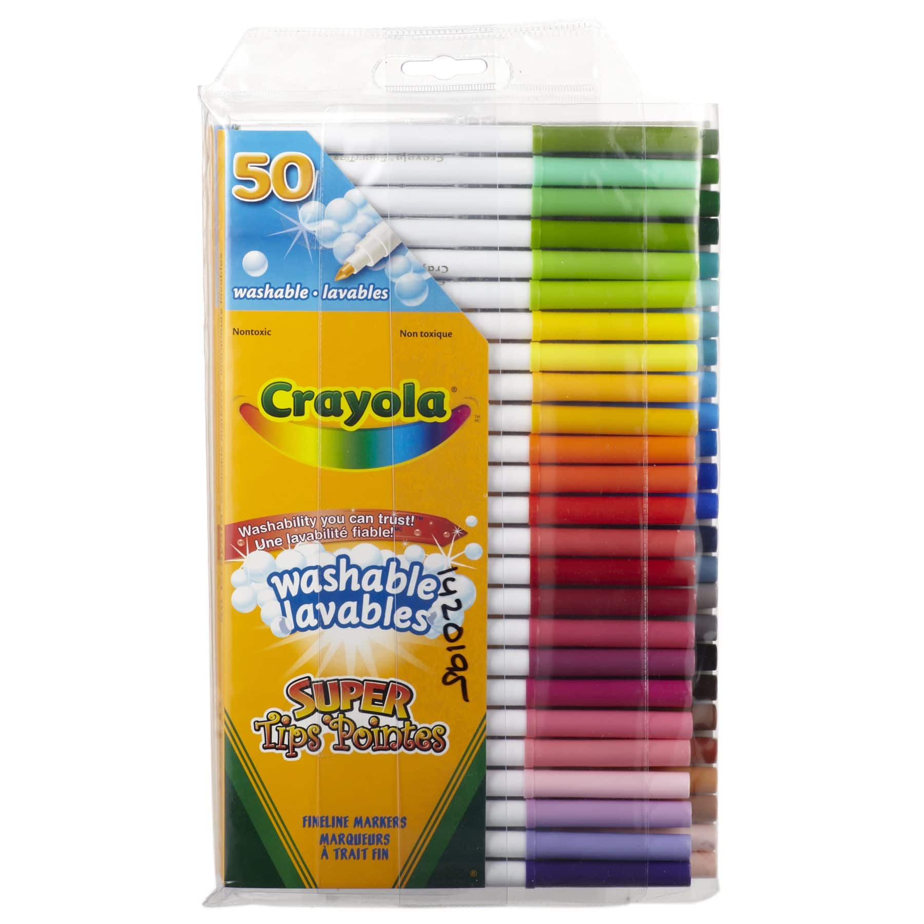 Crayola Super Tip Washable Markers, 50-pk
