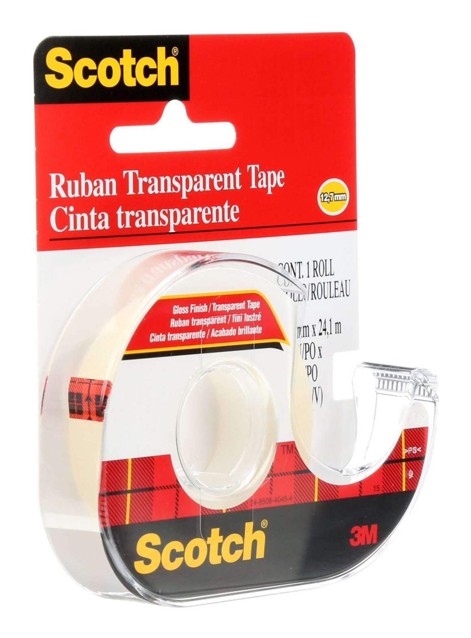 Scotch® General Purpose, Transparent Tape, 1-pk Front_Angled_Right