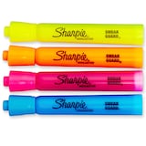Sharpie Tank Highlighters, Assorted Colours, Chisel Tip, 4 Count Front_Flat