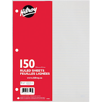 Hilroy 3-Hole Lined Refill Paper, 150-pk
