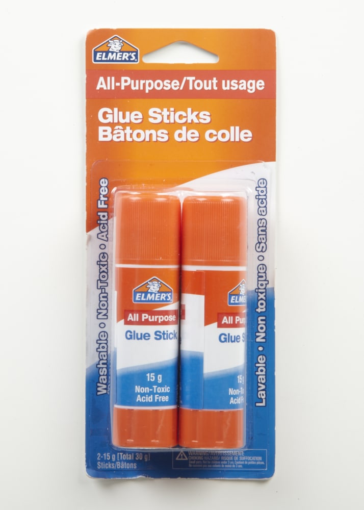 Elmers AllPurpose Glue Sticks, Washable, nontoxic, acid free, 2pk