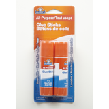 Elmers All-Purpose Glue Sticks, Washable, non-toxic, acid free, 2-pk Front_Flat