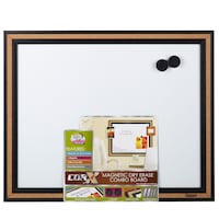 Magnetic Dry Erase Combo Board, 18 x 22-in Front_Flat