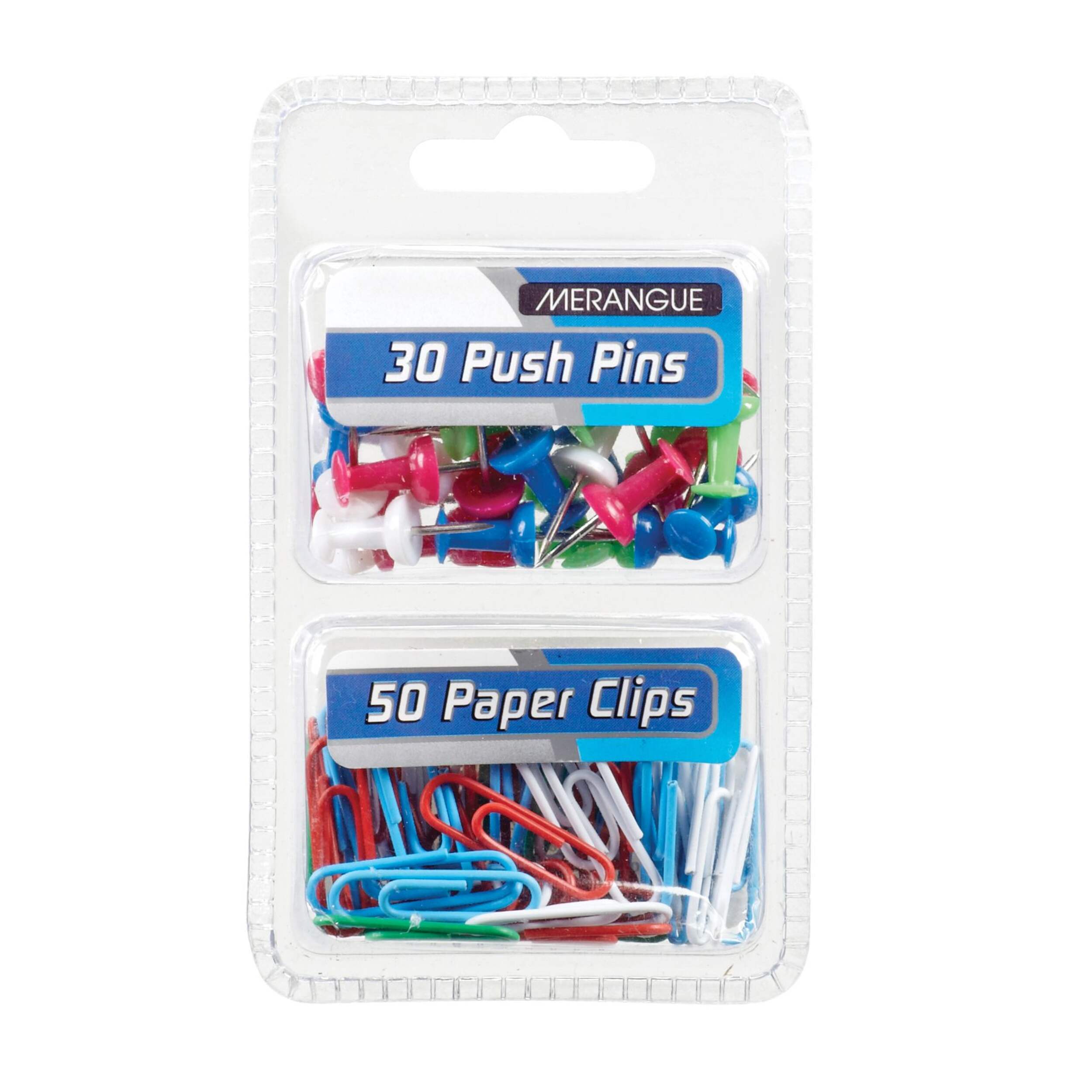 Coloured Push Pins & Clip Combo Overhead_Flat