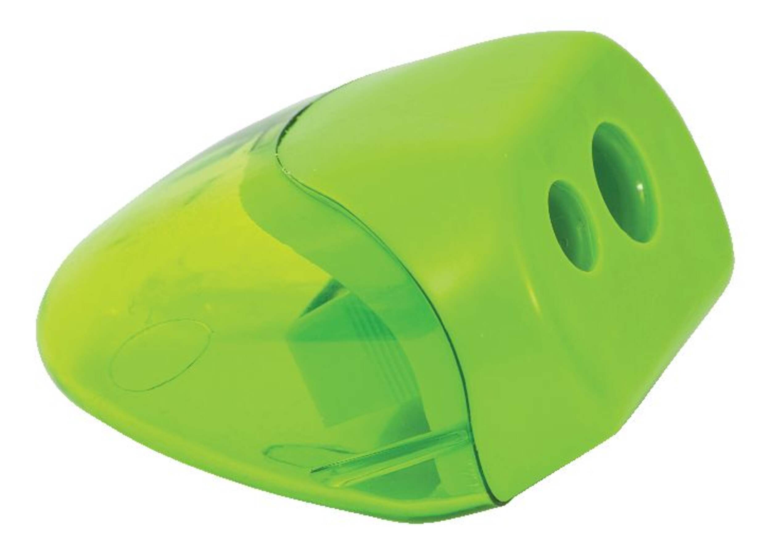 Merangue Twin-Hole Ballet Style Pencil & Pencil Crayon Sharpener Front_Angled_Right