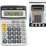 Calculatrice de bureau Merangue à 12 chiffres à fonction standard, double alimentation Front_Flat