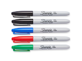 Sharpie Felt Tip Pens, Fine Point (0.4mm), Black, 2 Count