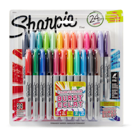 Sharpie Fine Pen, Assorted, 24-pk