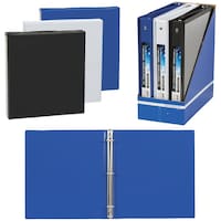 Merangue Vinyl View 3-Ring Binder, 1", Assorted Colours Composite_or_Mixed