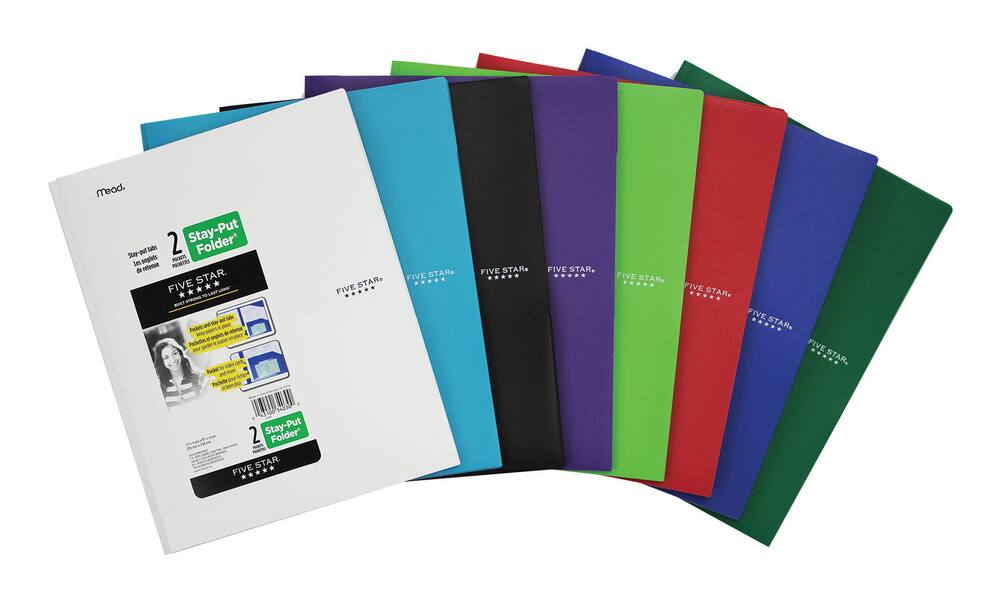 Merangue Vinyl View 3-Ring Binder, 1-1/2, Assorted Colours