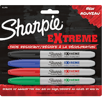 Sharpie Extreme, Assorted, 4-pk