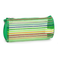 Rainbow Mesh Stripes Pouch