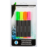 Basic Highlighter, Assorted, 4-pk