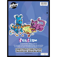 Hilroy Fun Time Multi-Colour Blank Construction Paper, 96-pk Front_Flat
