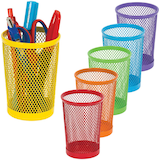 Merangue Mesh Metal Pencil Cup, Assorted Colours Composite_or_Mixed