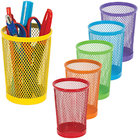 Merangue Mesh Metal Pencil Cup, Assorted Colours Composite_or_Mixed