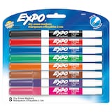 Expo Assorted Fine Tip Dry Erase Markers, 8-ct Front_Flat