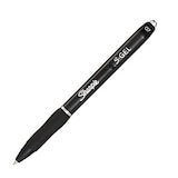 Sharpie S-Gel 0.5mm Black Ink Pens, 4-ct Front_Three_Fourths_Angled_Left