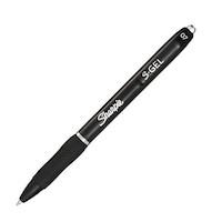 Sharpie S-Gel 0.5mm Black Ink Pens, 4-ct Front_Three_Fourths_Angled_Left
