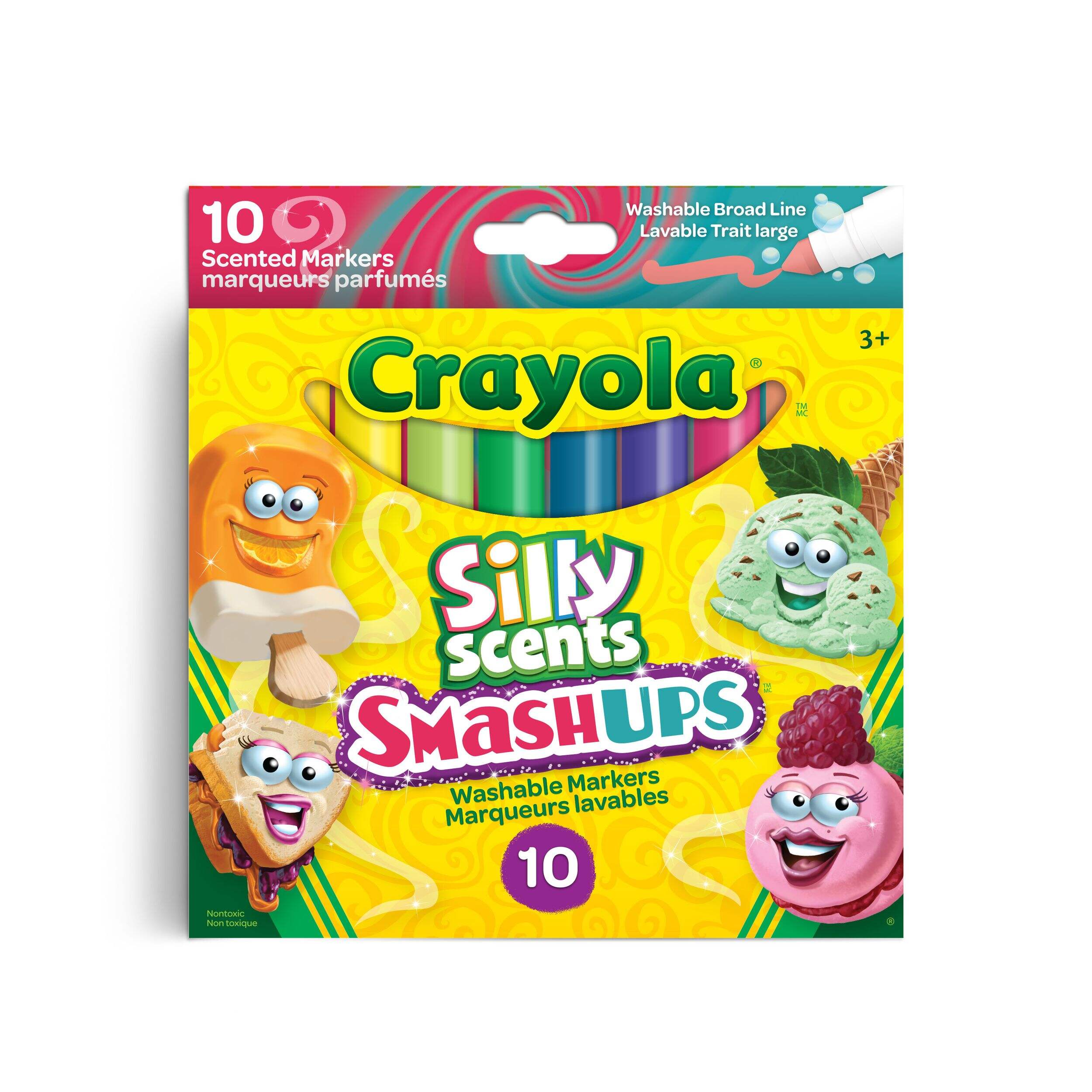 Crayola Silly Scents Markers, 10-ct Front_Flat