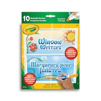 Crayola Washable Window Writers Markers, 10-ct Front_Flat