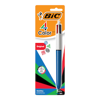 BIC 4-Colour Medium Point Retractable Pen, Assorted, 1-ct Front_Flat