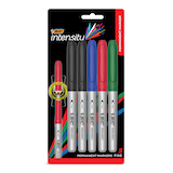 Marqueurs permanents BIC Intensity, 0,4 mm, couleurs variées, paq. 5 Front_Flat