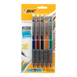 BIC Matic Grip 0.5mm Grip Mechanical Pencils, 5-ct Front_Flat