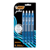 BIC Gelocity Original 0.7mm Medium Point Gel Pens, 4-ct Front_Flat