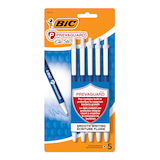 BIC Soft Feel Retractable Ballpoint Pens, Blue, 4-pk Front_Flat