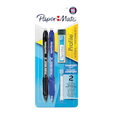 Papermate Profile 0.7mm Mechanical Pencils, Black & Blue, 2-ct Front_Flat
