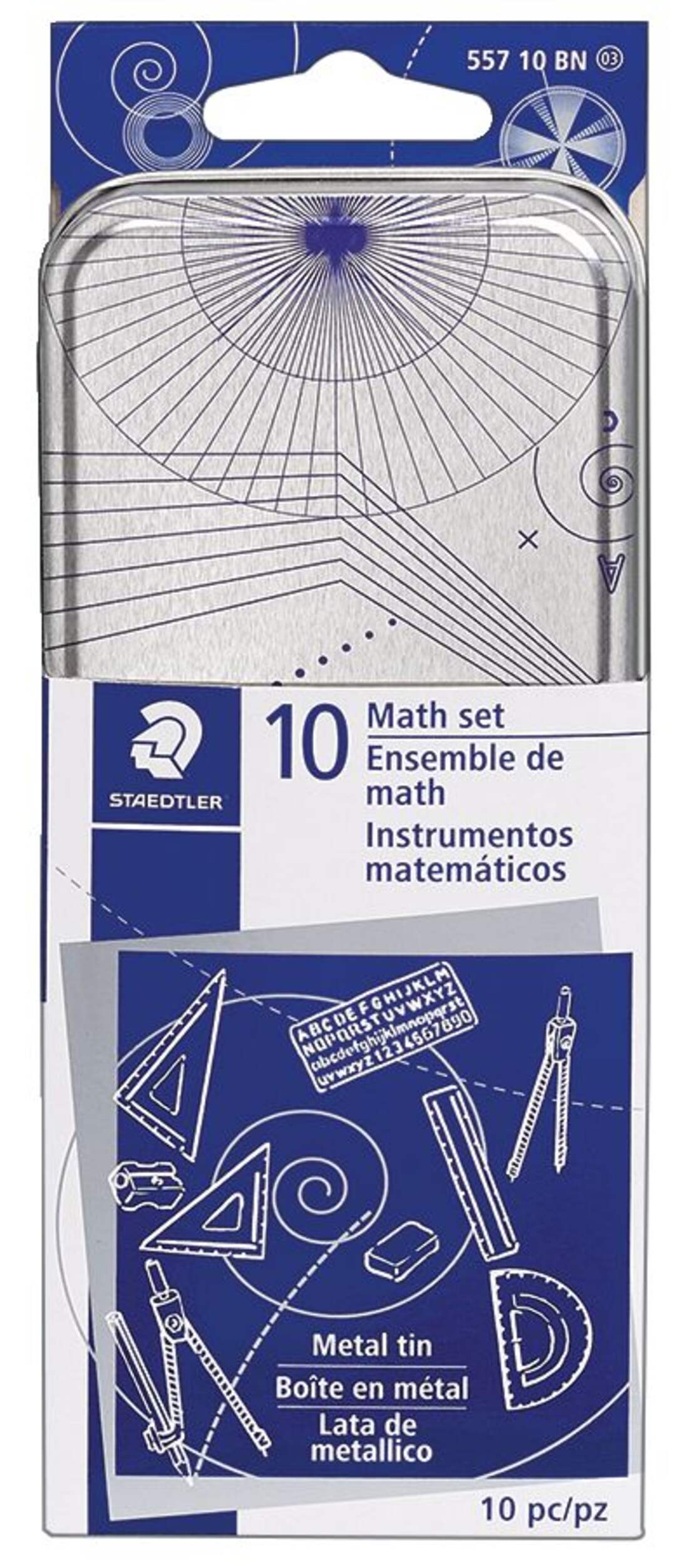 Staedtler Xcellence Math Precision Instrument Set, 10-pk Front_Flat