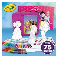 Crayola Disney Princess Art Case, Arts & Crafts Kit for Kids, 79-pc, Ages 5+ Front_Flat
