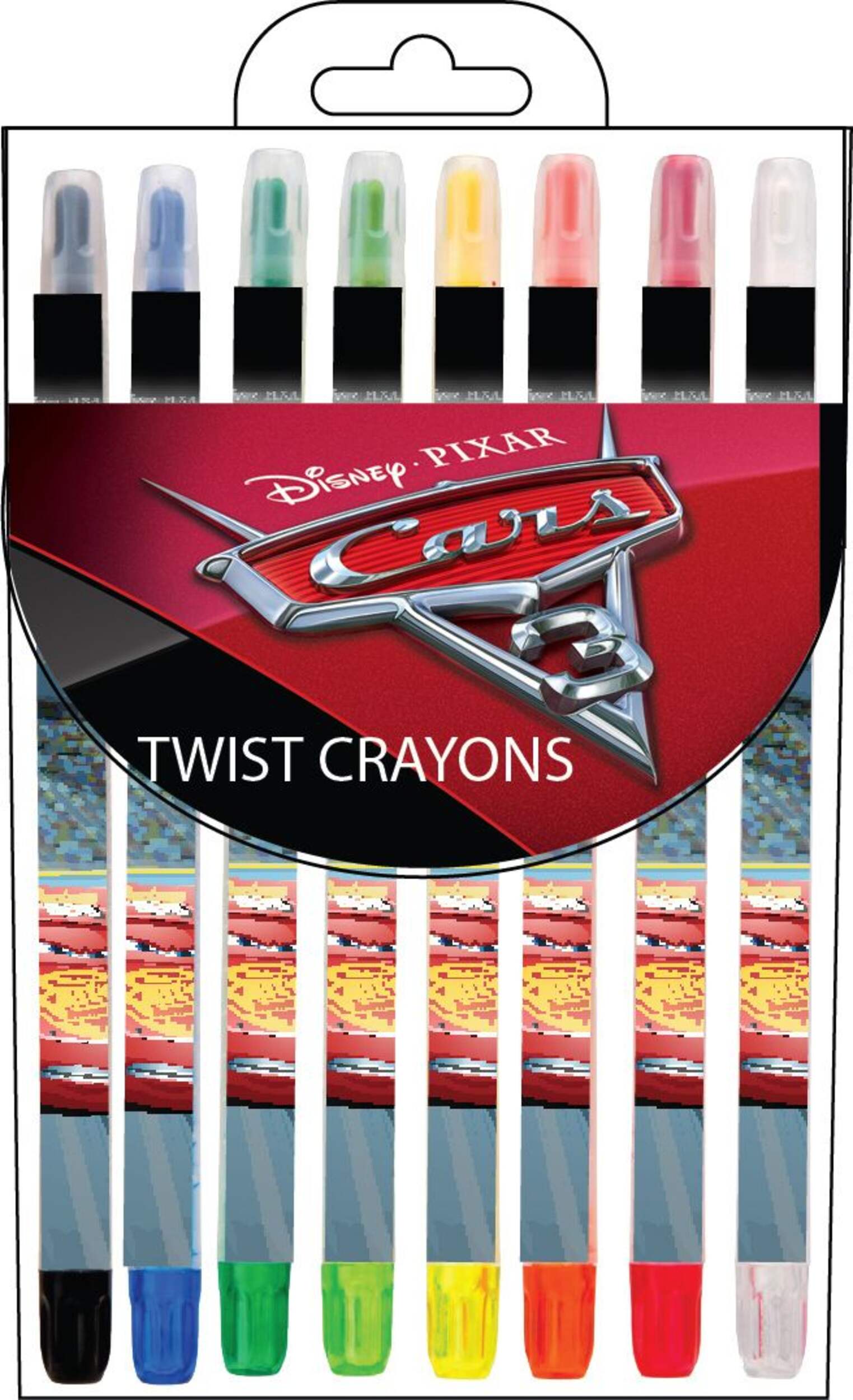 Disney Cars 3 Twist Crayons, 8-pk Front_Flat
