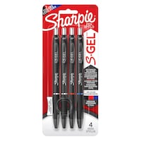 Sharpie Assorted S-Gel Pens, 4 Colours, Medium Point, 4-pk Front_Flat