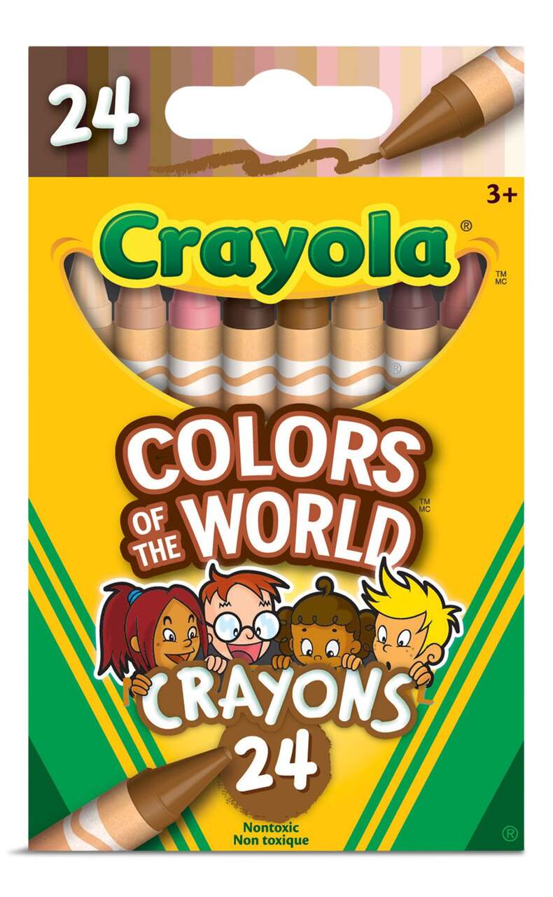 Ensemble d'emballage de crayons de couleur réalistes Concept