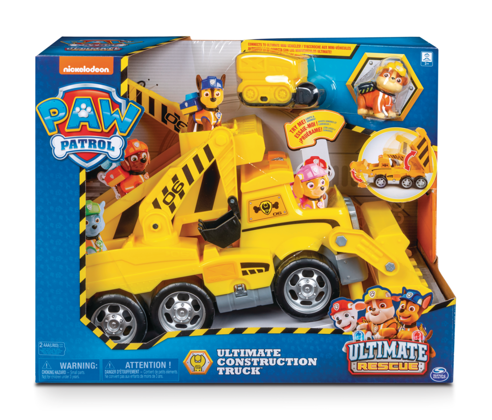 paw patrol ultimate construction rescue truck