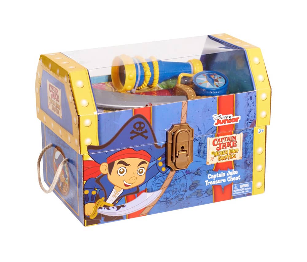 Toy Storage Box Disney Jake and the Neverland Pirates Accessory Trunk Ages 3 