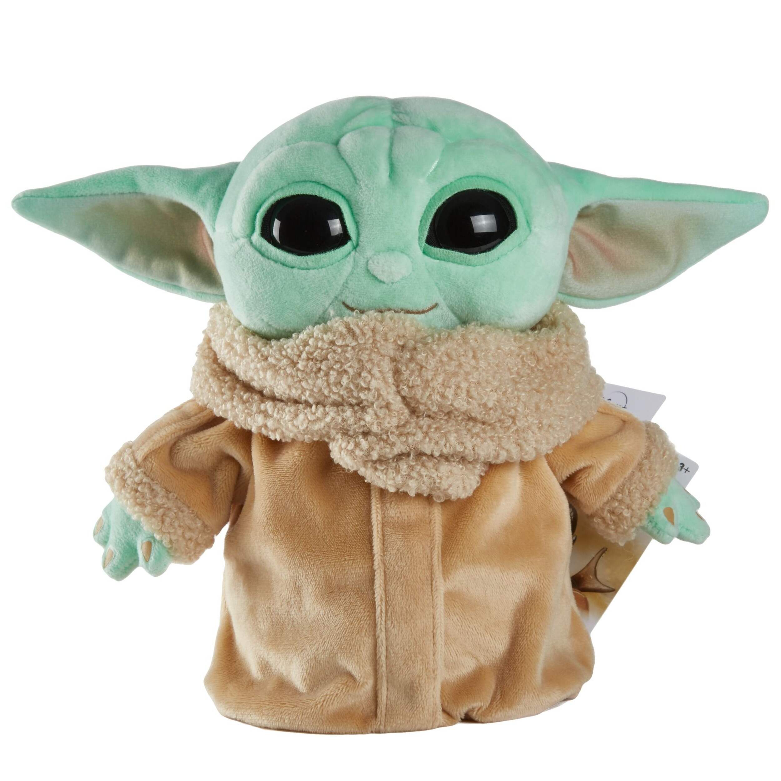 Disney Star Wars The Mandalorian Baby Yoda 8-in Plush Toy For Kids, Ages 4+ Front_Flat
