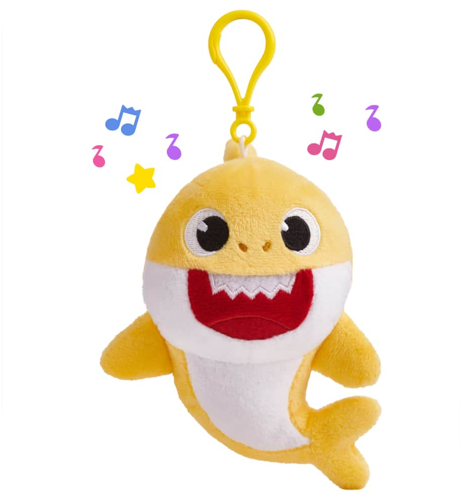 Wowee Pinkfong Official Baby Shark Plush Clips Stuffed Animal Toy For ...