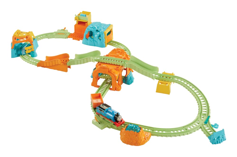 trackmaster glowing mine set