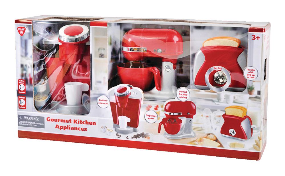 pretend play gourmet kitchen appliances