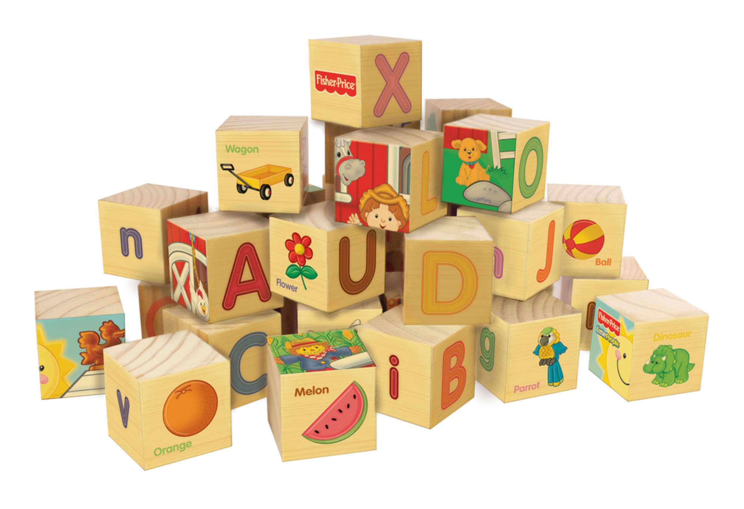 Fisher-Price Alpha & Puzzle Blocks Set, 30-pc Composite_or_Mixed