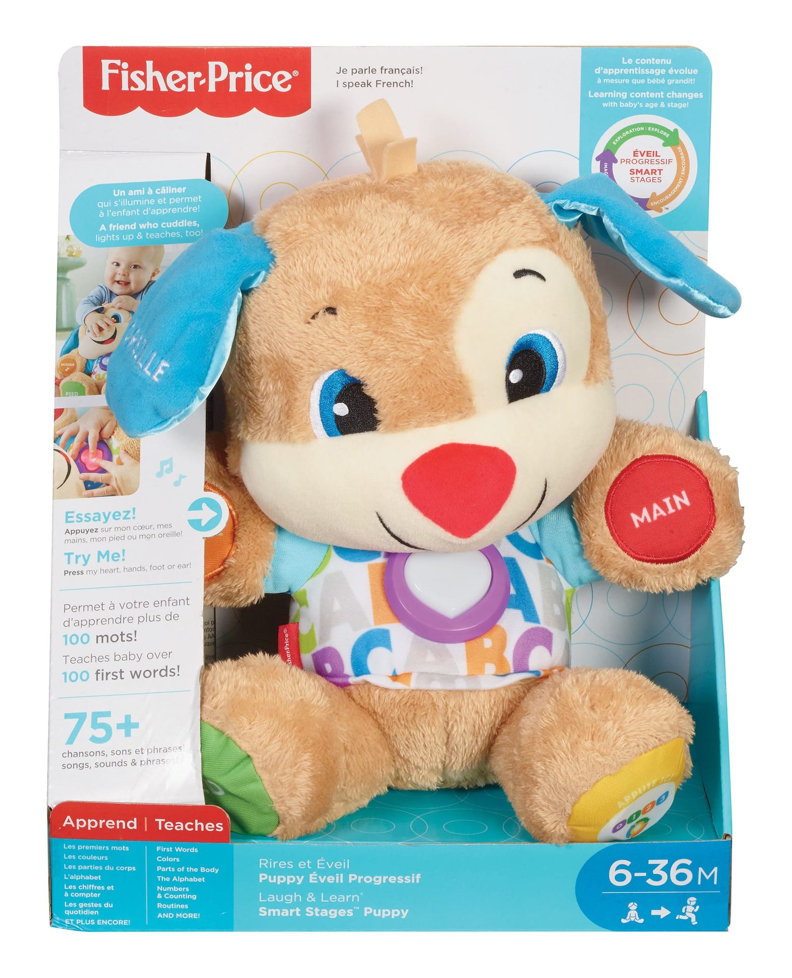 Fisher Price Laugh Learn Smart Stages Puppy Musical Learning Toy For Babies Ages 6m Canadian Tire