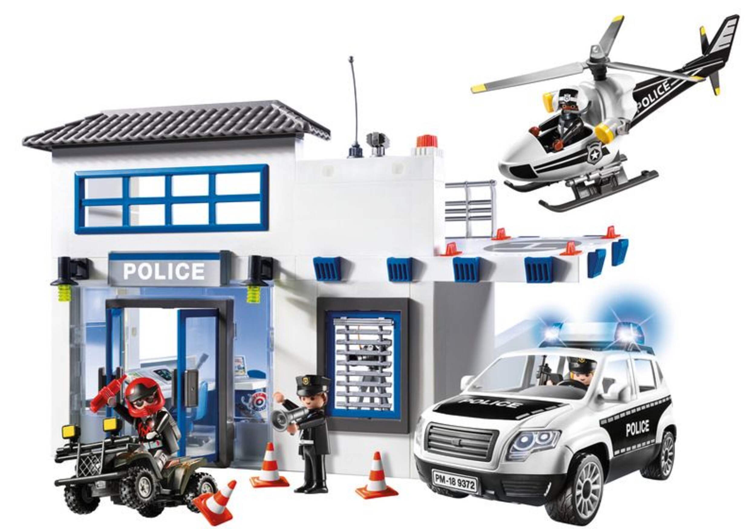 Ensemble de jeu de poste de police PLAYMOBIL City Action Composite_or_Mixed
