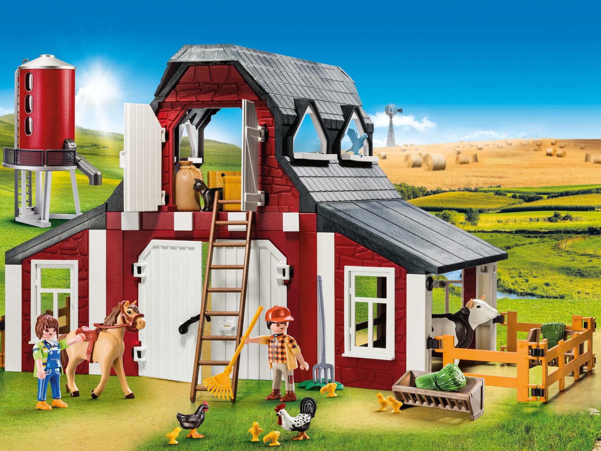 Barn and silo outdoor playset sales