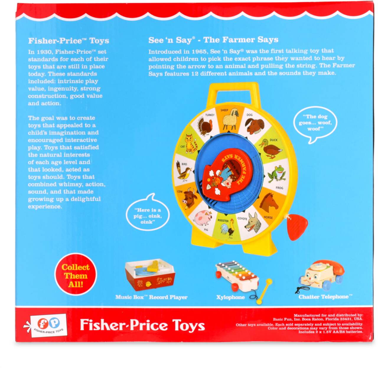 Fisher-Price® Classic See n' Say® The Farmer Says, Musical Toy For