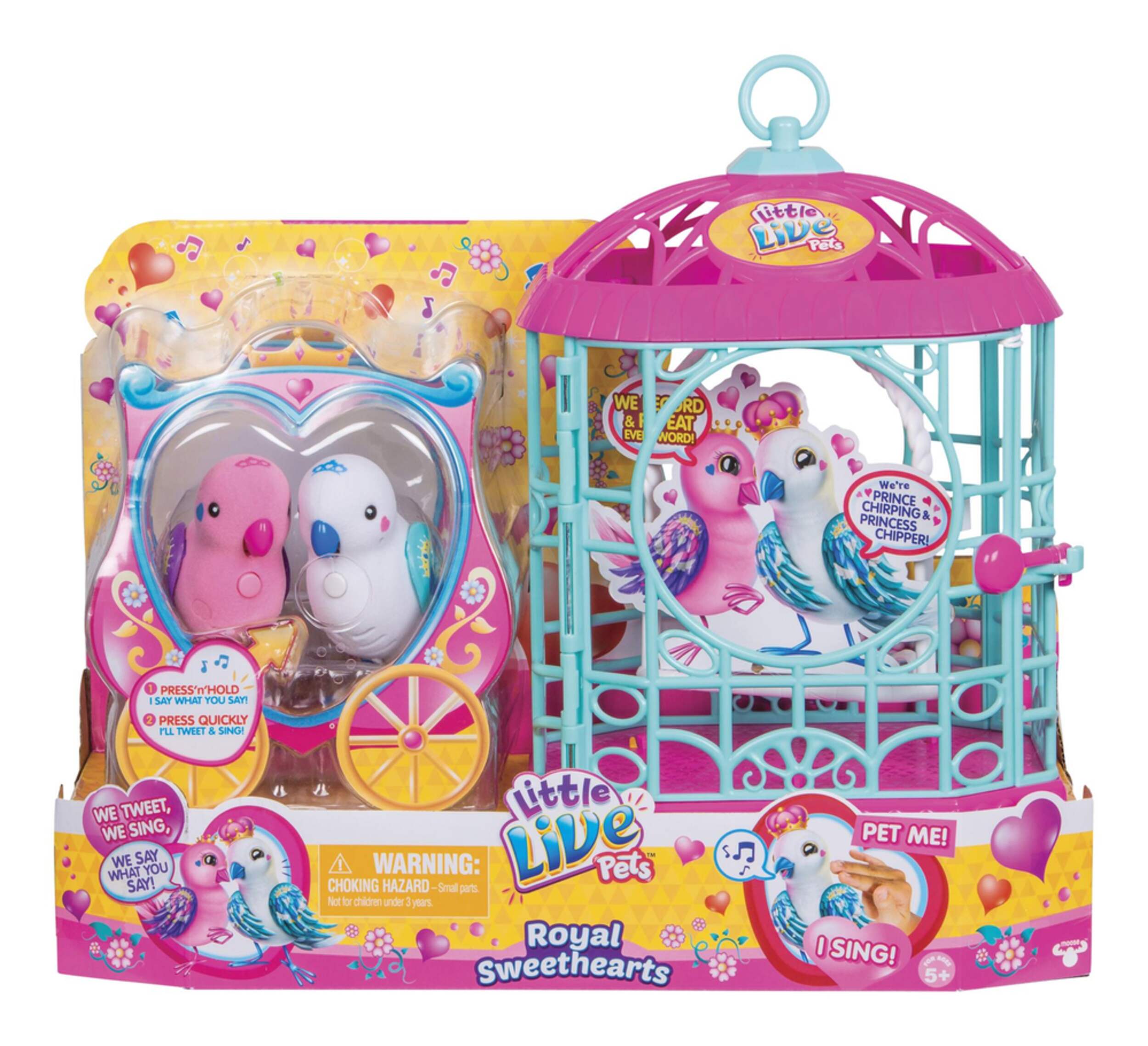 Little Live Pets Royal Sweethearts Love Birds, 2-pk Front_Flat