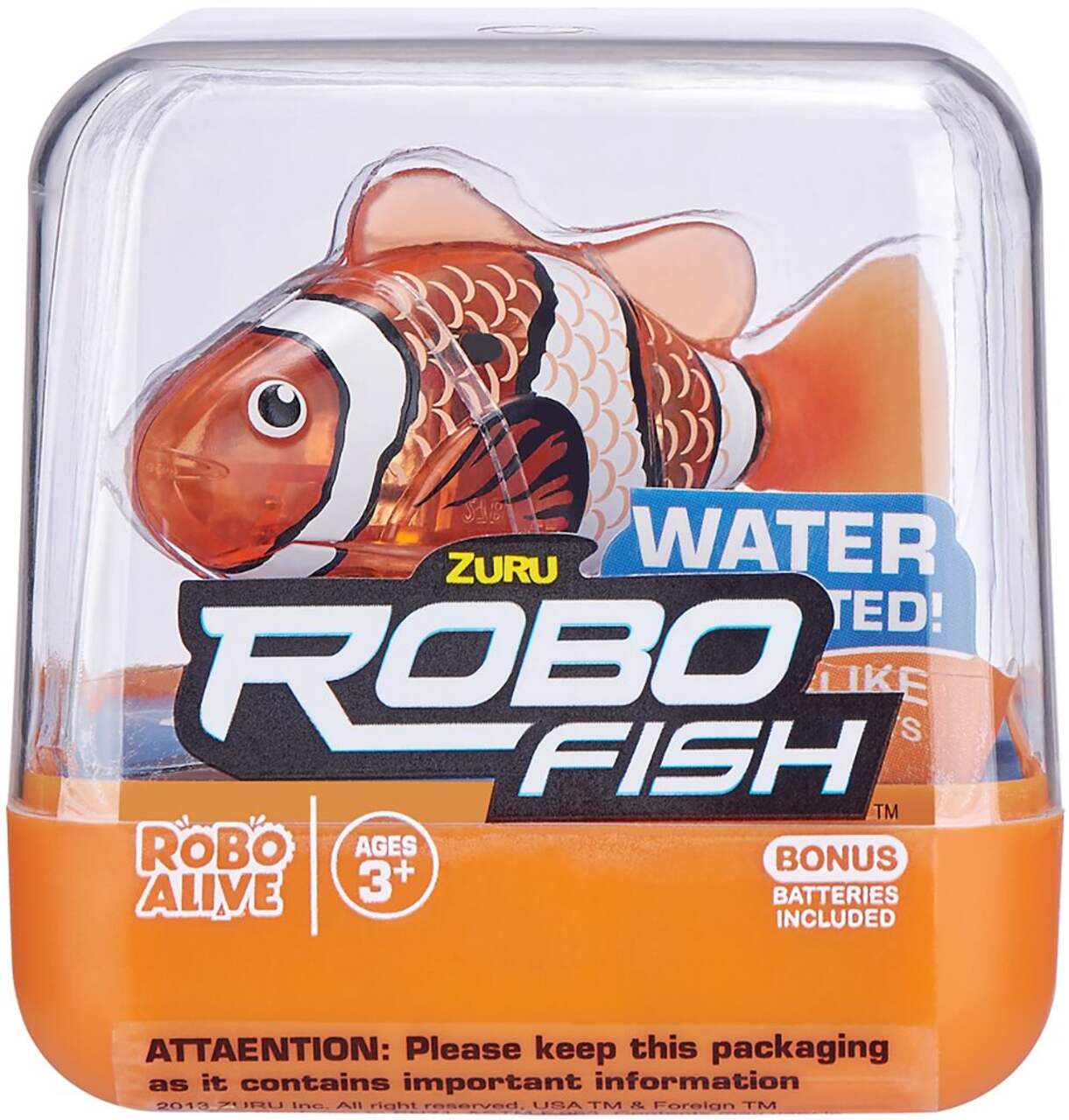 ZURU Robo Alive Robotic Fish Toy For Kids, Assorted, Ages 3+