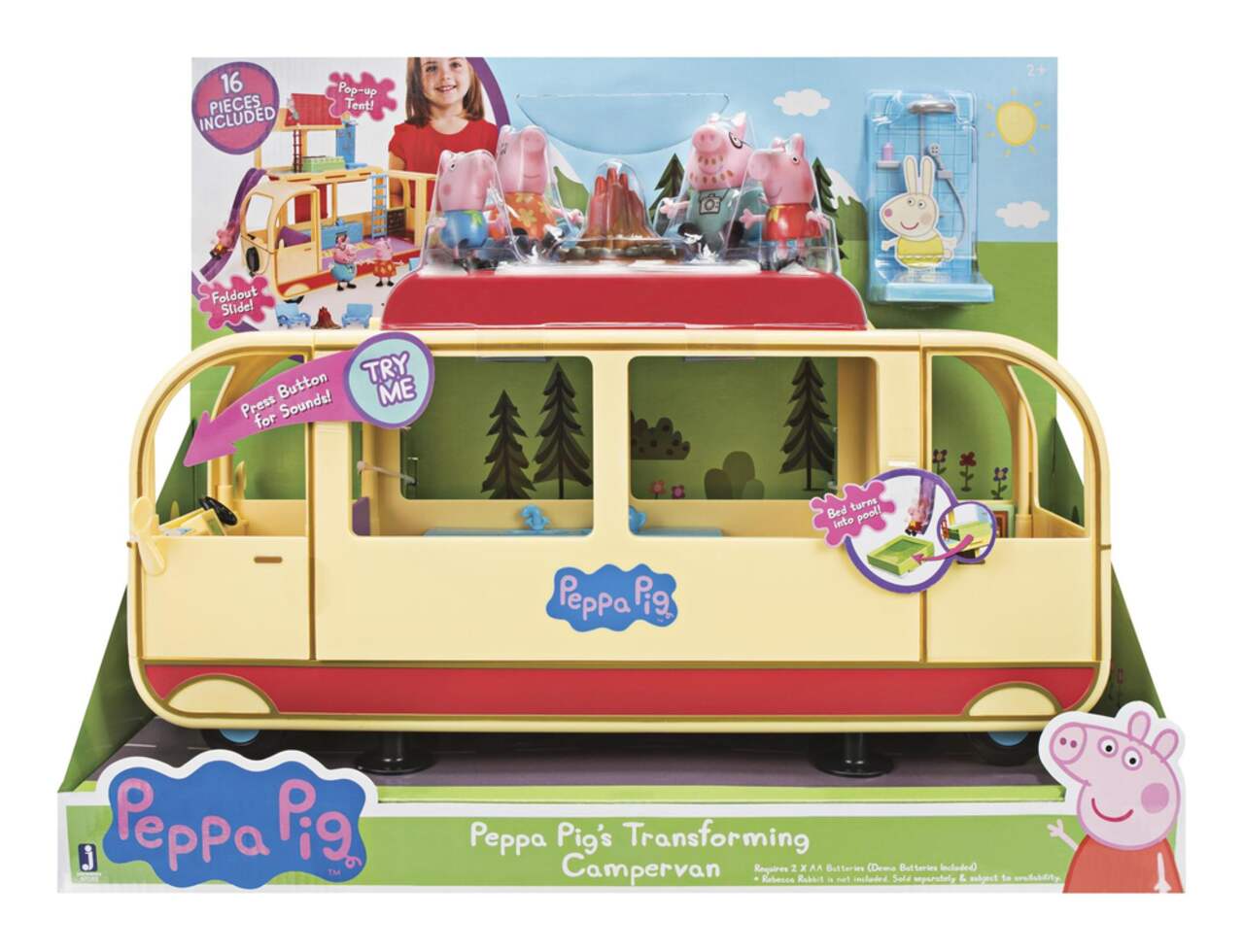 Peppa pigs campervan playset shop